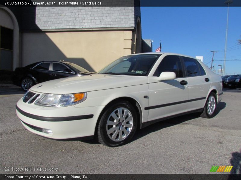 Polar White / Sand Beige 2003 Saab 9-5 Linear Sedan