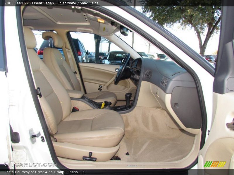 Polar White / Sand Beige 2003 Saab 9-5 Linear Sedan
