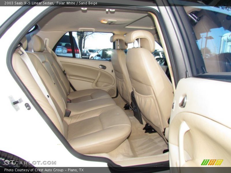 Polar White / Sand Beige 2003 Saab 9-5 Linear Sedan