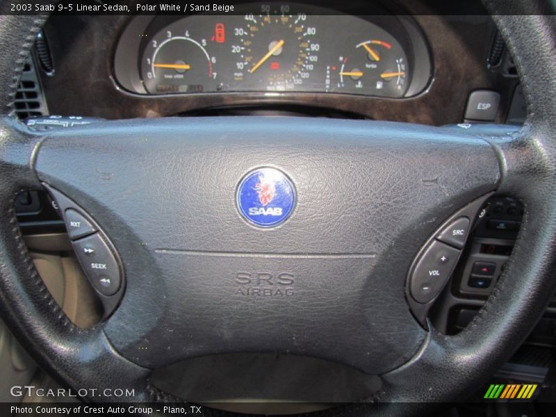 Polar White / Sand Beige 2003 Saab 9-5 Linear Sedan