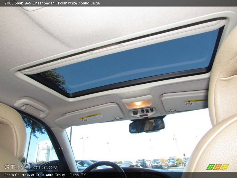 Polar White / Sand Beige 2003 Saab 9-5 Linear Sedan