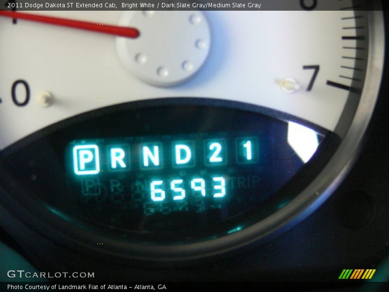Bright White / Dark Slate Gray/Medium Slate Gray 2011 Dodge Dakota ST Extended Cab