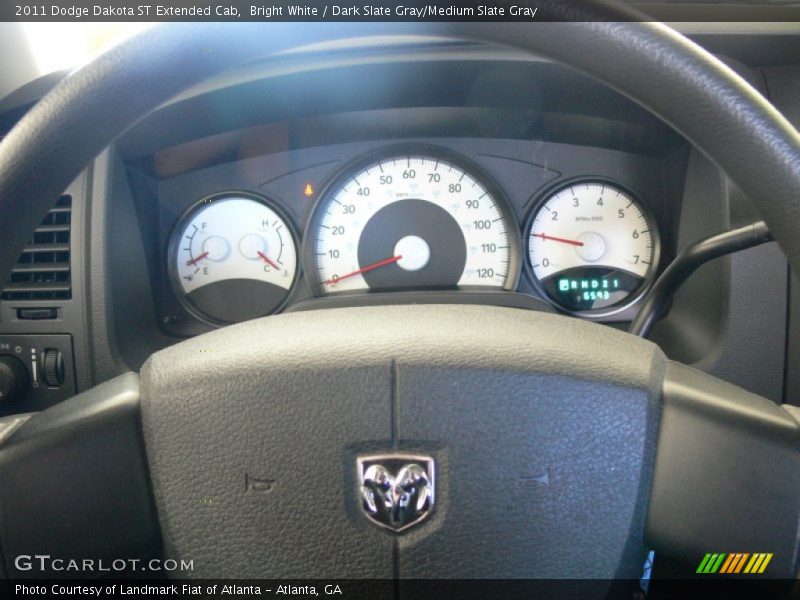Bright White / Dark Slate Gray/Medium Slate Gray 2011 Dodge Dakota ST Extended Cab