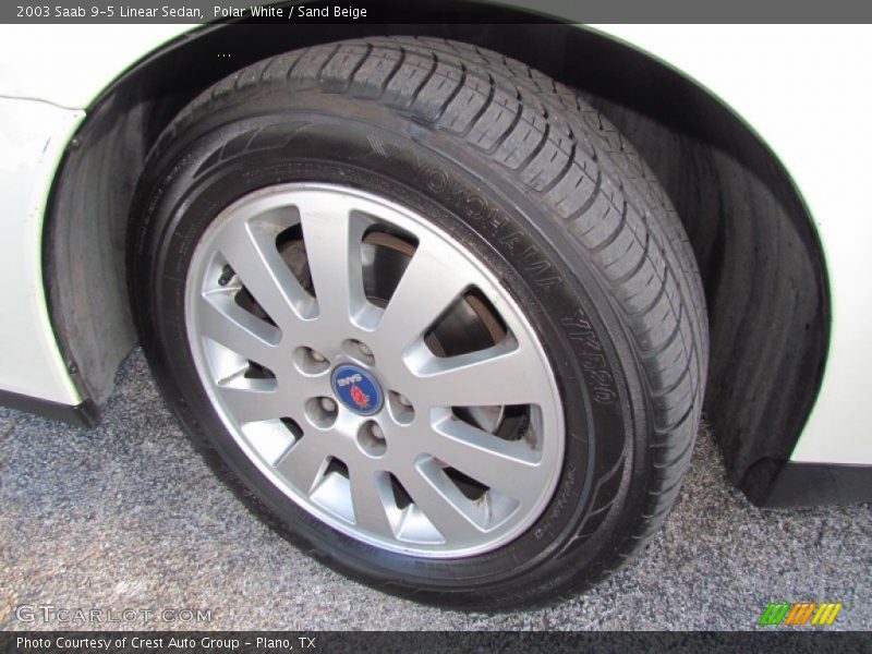 Polar White / Sand Beige 2003 Saab 9-5 Linear Sedan