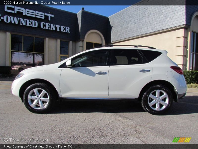 Glacier Pearl / Beige 2009 Nissan Murano SL