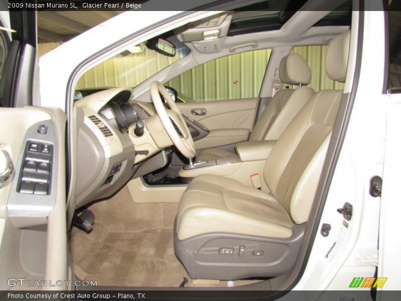 Glacier Pearl / Beige 2009 Nissan Murano SL