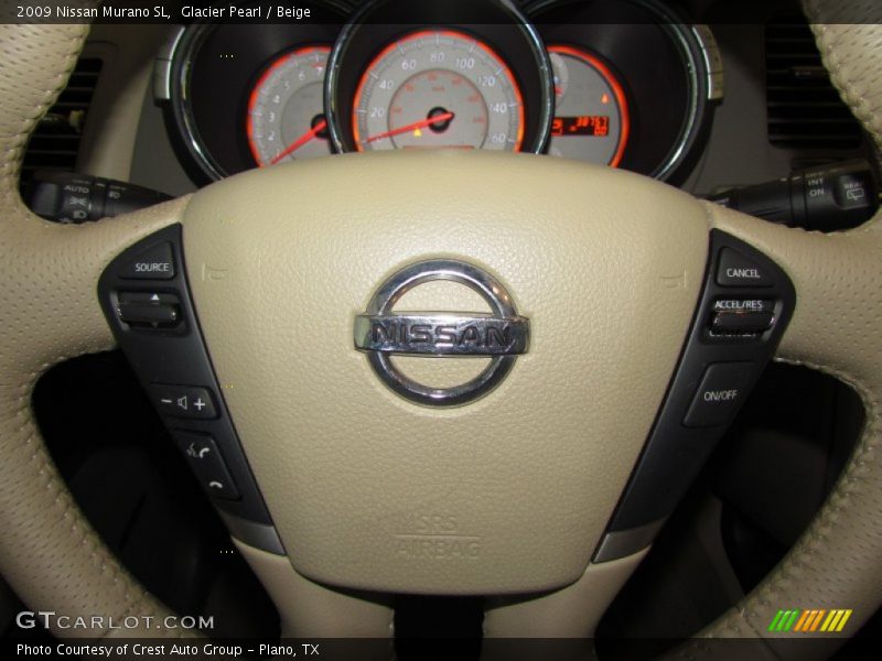 Glacier Pearl / Beige 2009 Nissan Murano SL