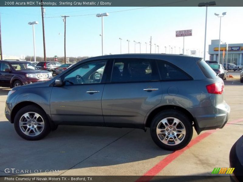 Sterling Gray Metallic / Ebony 2008 Acura MDX Technology