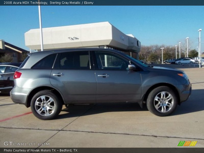Sterling Gray Metallic / Ebony 2008 Acura MDX Technology