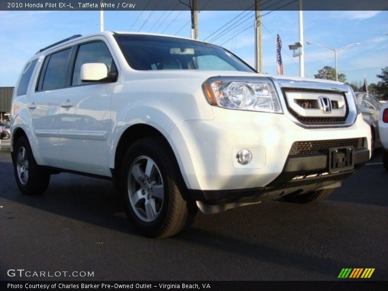 Taffeta White / Gray 2010 Honda Pilot EX-L