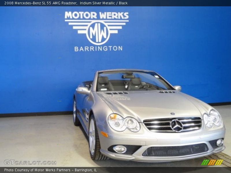 Iridium Silver Metallic / Black 2008 Mercedes-Benz SL 55 AMG Roadster