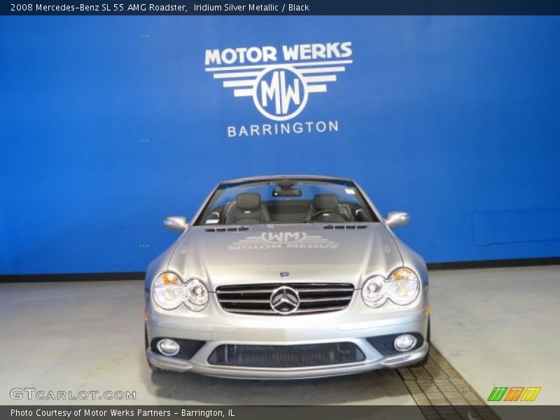 Iridium Silver Metallic / Black 2008 Mercedes-Benz SL 55 AMG Roadster