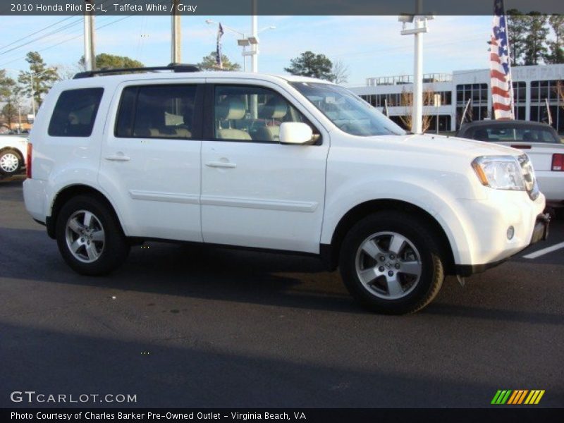 Taffeta White / Gray 2010 Honda Pilot EX-L