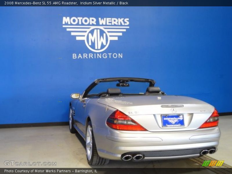 Iridium Silver Metallic / Black 2008 Mercedes-Benz SL 55 AMG Roadster