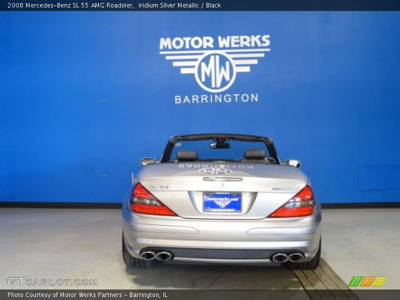 Iridium Silver Metallic / Black 2008 Mercedes-Benz SL 55 AMG Roadster