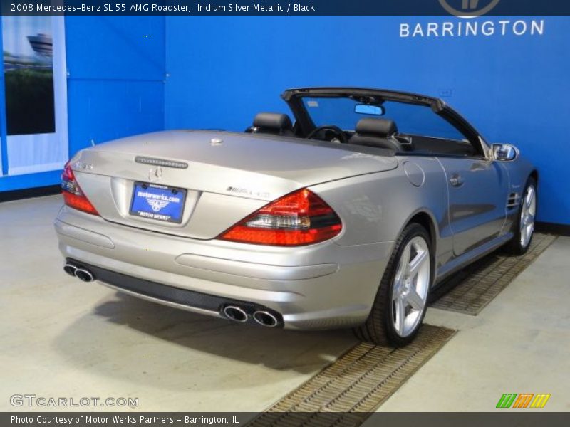 Iridium Silver Metallic / Black 2008 Mercedes-Benz SL 55 AMG Roadster