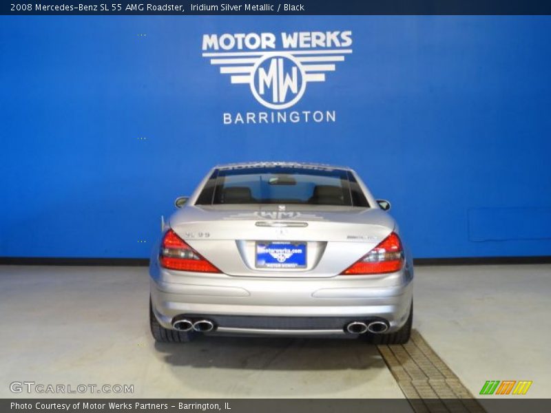 Iridium Silver Metallic / Black 2008 Mercedes-Benz SL 55 AMG Roadster