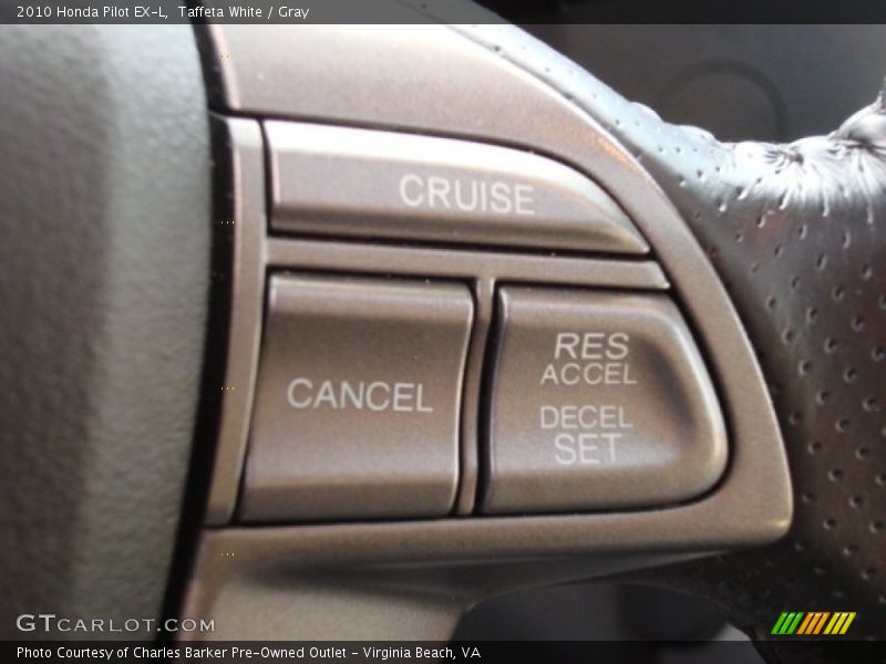 Taffeta White / Gray 2010 Honda Pilot EX-L