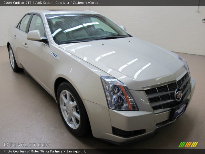 Gold Mist / Cashmere/Cocoa 2009 Cadillac CTS 4 AWD Sedan