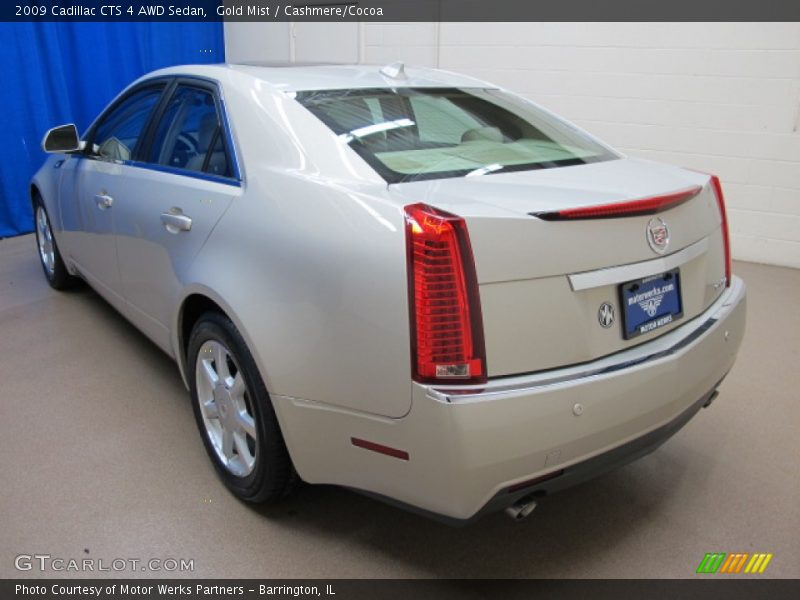 Gold Mist / Cashmere/Cocoa 2009 Cadillac CTS 4 AWD Sedan