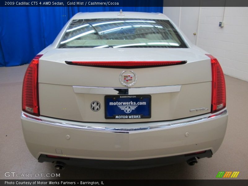 Gold Mist / Cashmere/Cocoa 2009 Cadillac CTS 4 AWD Sedan
