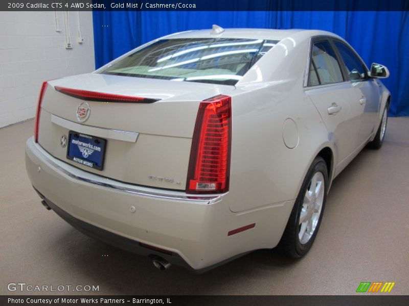 Gold Mist / Cashmere/Cocoa 2009 Cadillac CTS 4 AWD Sedan