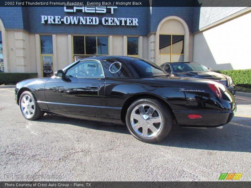 Evening Black / Midnight Black 2002 Ford Thunderbird Premium Roadster