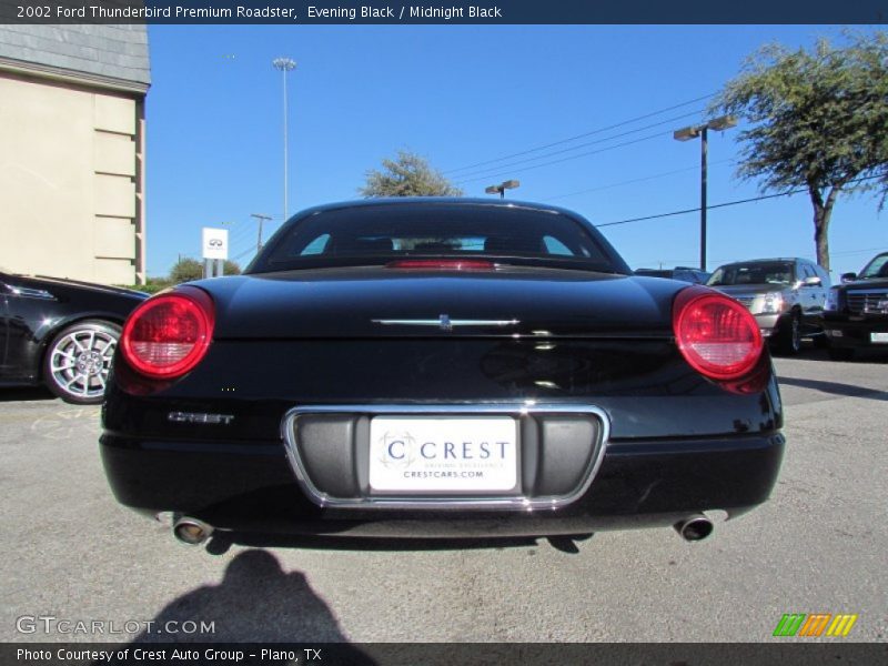 Evening Black / Midnight Black 2002 Ford Thunderbird Premium Roadster