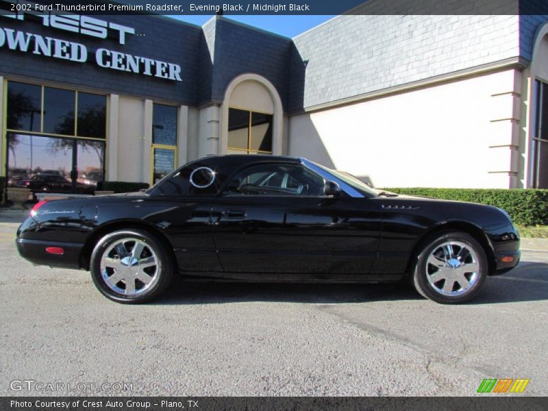 Evening Black / Midnight Black 2002 Ford Thunderbird Premium Roadster