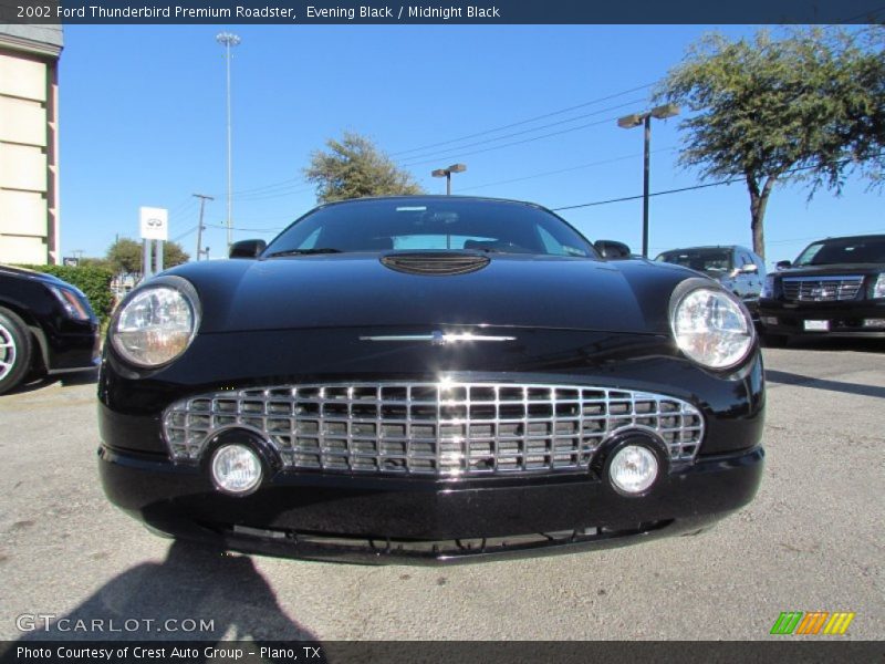 Evening Black / Midnight Black 2002 Ford Thunderbird Premium Roadster
