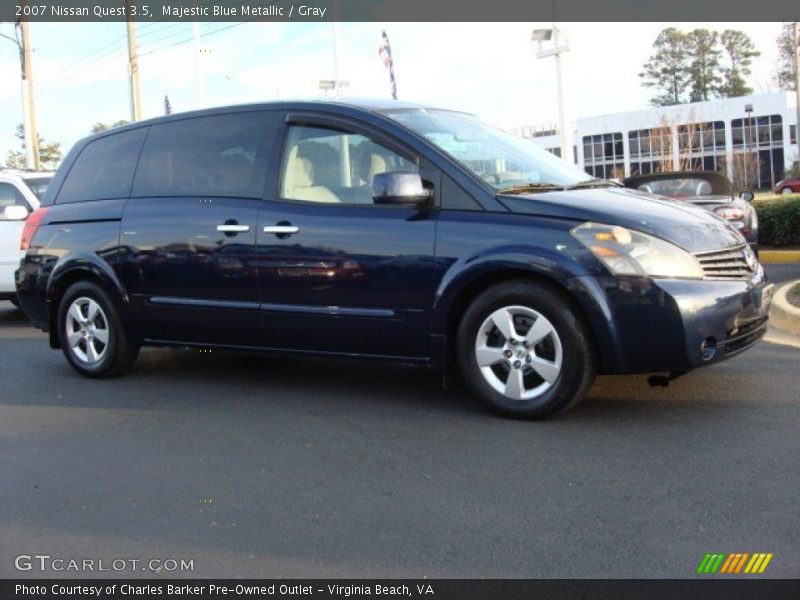 Majestic Blue Metallic / Gray 2007 Nissan Quest 3.5