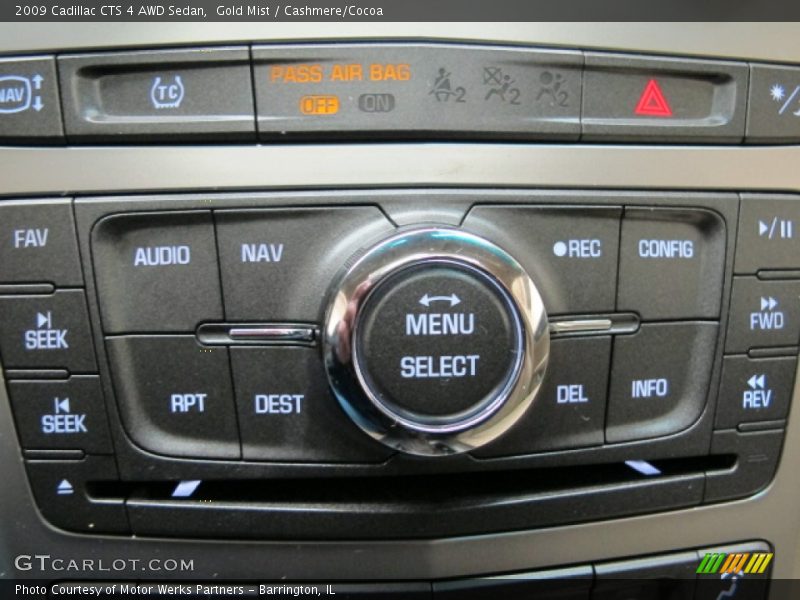 Controls of 2009 CTS 4 AWD Sedan