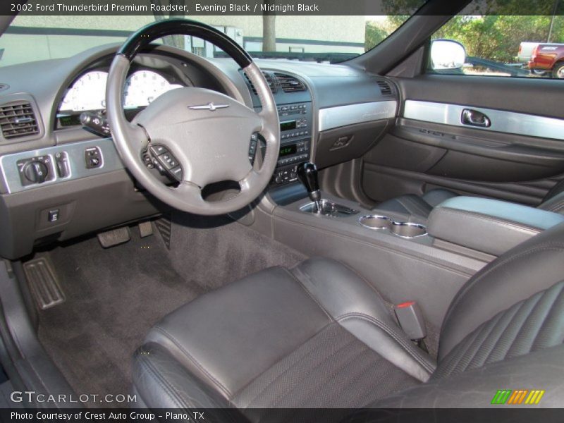 Midnight Black Interior - 2002 Thunderbird Premium Roadster 