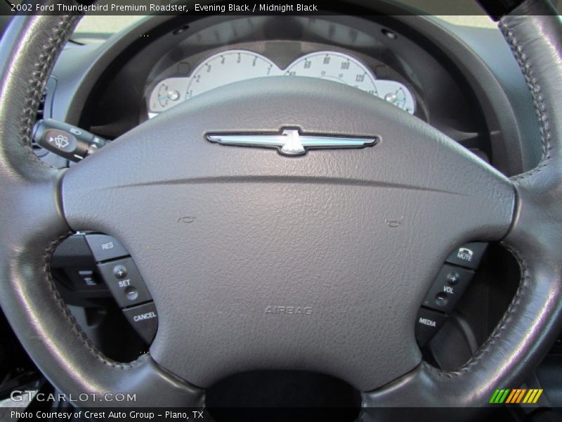 Evening Black / Midnight Black 2002 Ford Thunderbird Premium Roadster