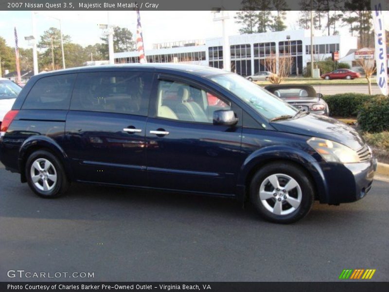 Majestic Blue Metallic / Gray 2007 Nissan Quest 3.5