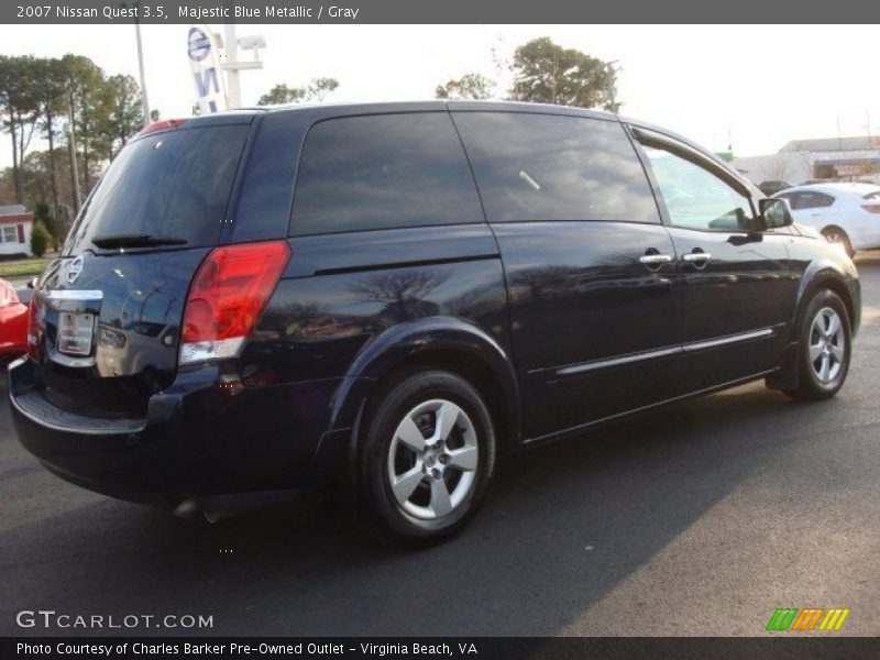 Majestic Blue Metallic / Gray 2007 Nissan Quest 3.5