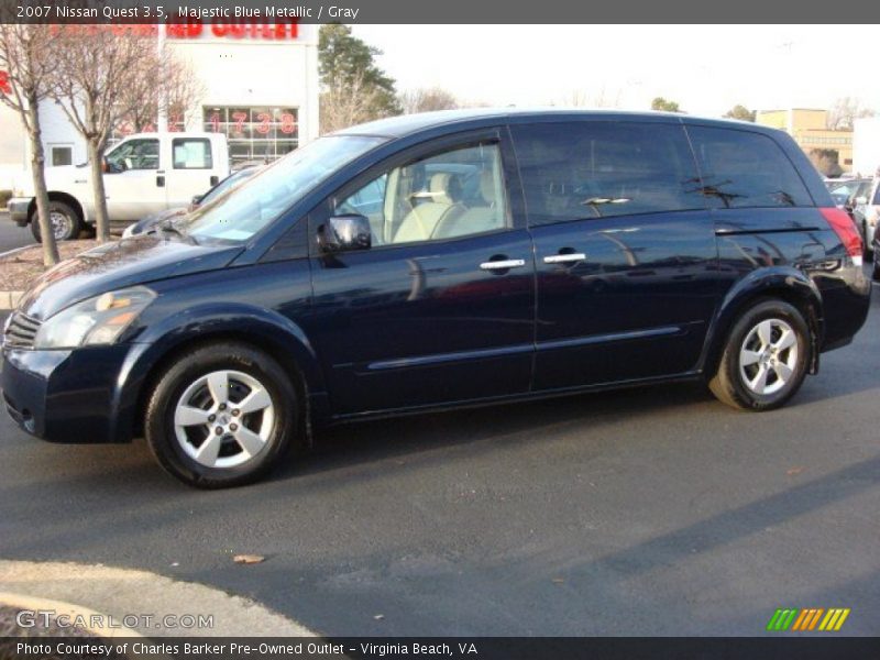 Majestic Blue Metallic / Gray 2007 Nissan Quest 3.5
