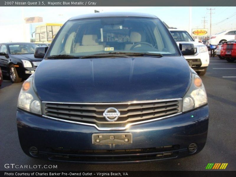 Majestic Blue Metallic / Gray 2007 Nissan Quest 3.5