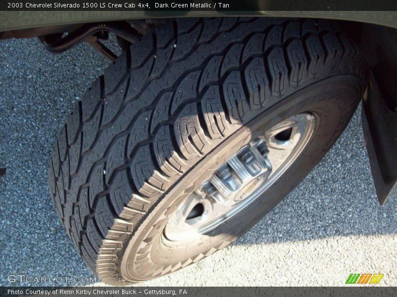 Dark Green Metallic / Tan 2003 Chevrolet Silverado 1500 LS Crew Cab 4x4