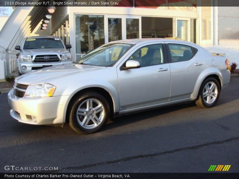 Bright Silver Metallic / Dark Slate Gray 2010 Dodge Avenger R/T