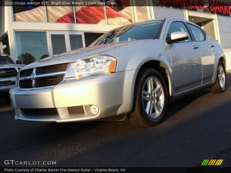 Bright Silver Metallic / Dark Slate Gray 2010 Dodge Avenger R/T