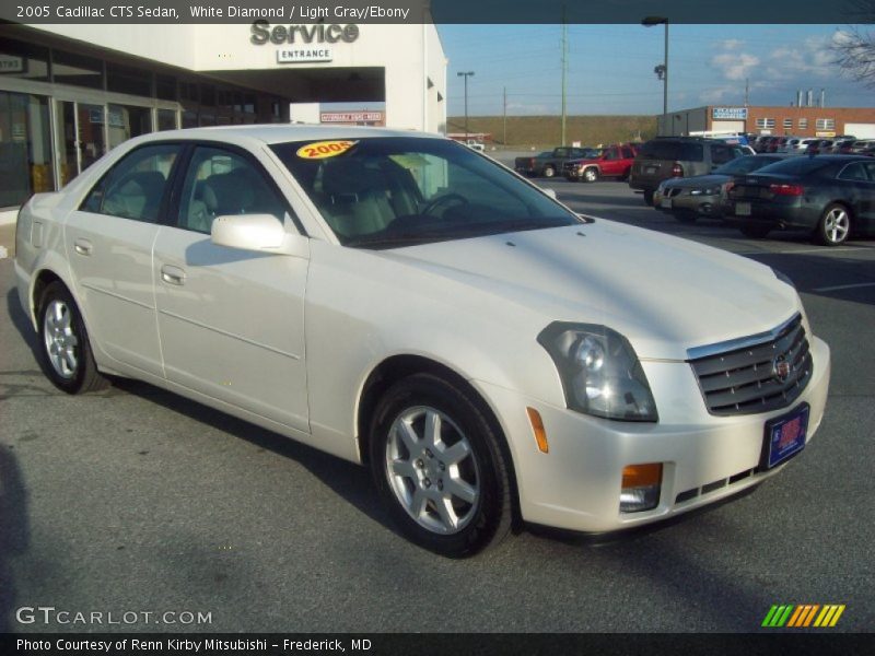 White Diamond / Light Gray/Ebony 2005 Cadillac CTS Sedan