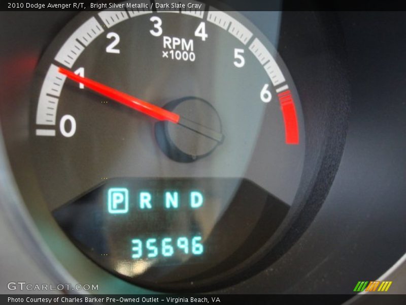 Bright Silver Metallic / Dark Slate Gray 2010 Dodge Avenger R/T