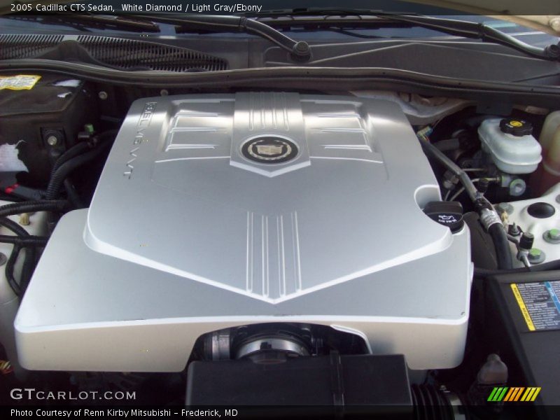 White Diamond / Light Gray/Ebony 2005 Cadillac CTS Sedan