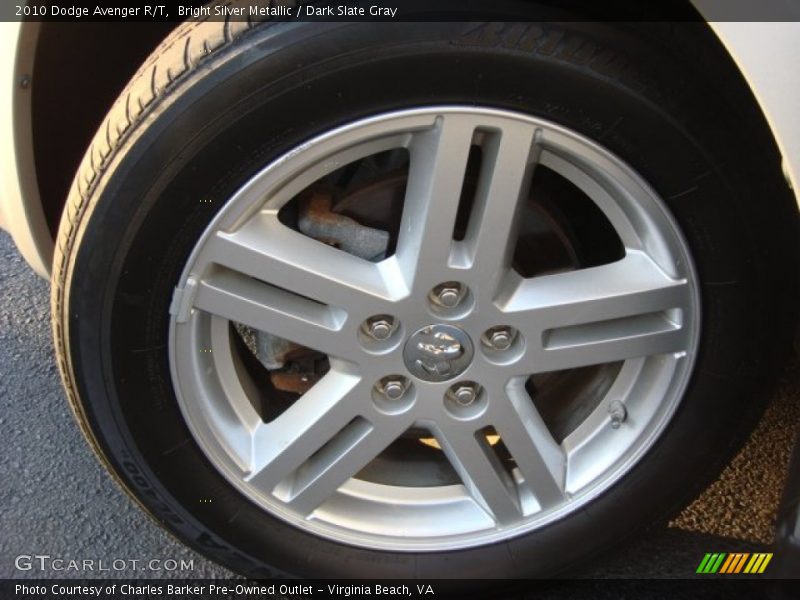 Bright Silver Metallic / Dark Slate Gray 2010 Dodge Avenger R/T