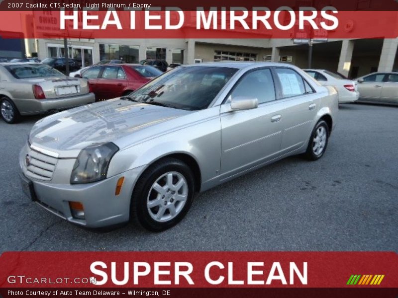 Light Platinum / Ebony 2007 Cadillac CTS Sedan