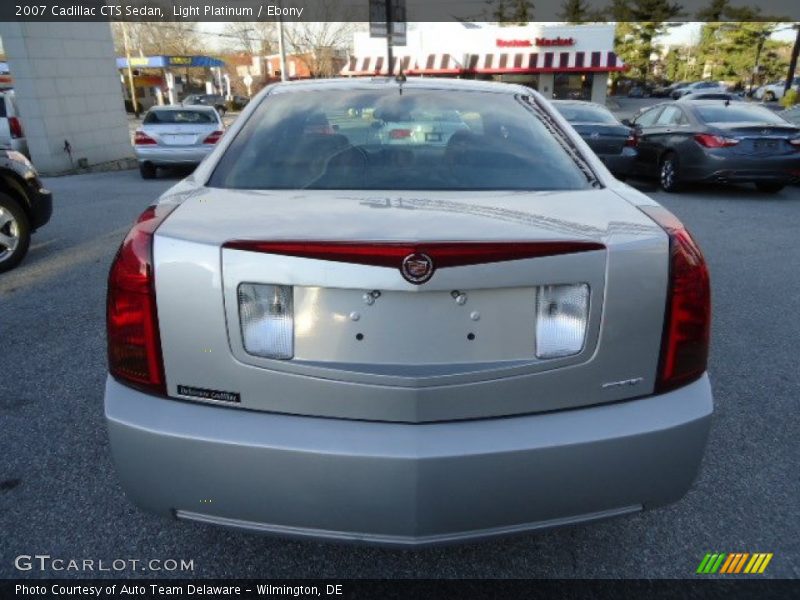 Light Platinum / Ebony 2007 Cadillac CTS Sedan