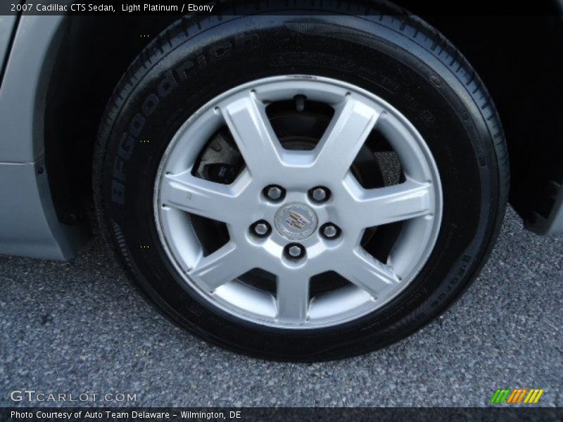 Light Platinum / Ebony 2007 Cadillac CTS Sedan