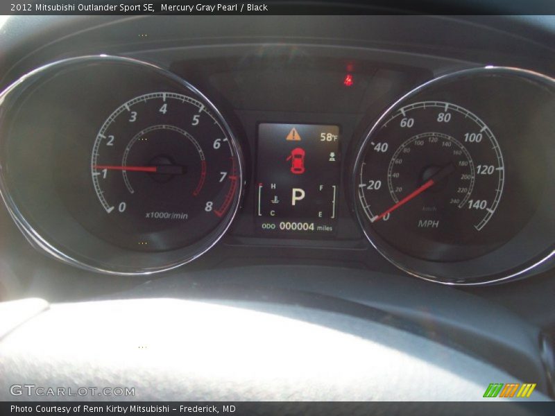 Mercury Gray Pearl / Black 2012 Mitsubishi Outlander Sport SE