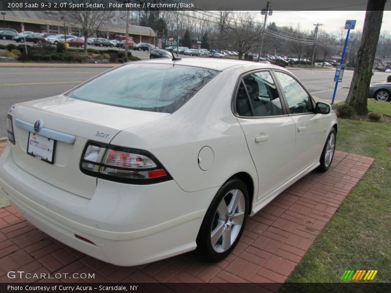 Polar White / Parchment/Black 2008 Saab 9-3 2.0T Sport Sedan